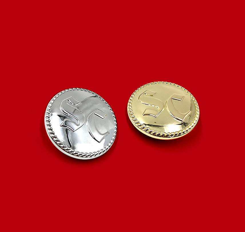 Classic 4 1/4" Belt Buckle & Button Set